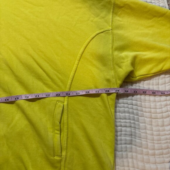 NWT Free People Margarita Hoodie Chartreuse Oversized Pullover – Women’s M - Picture 9 of 13
